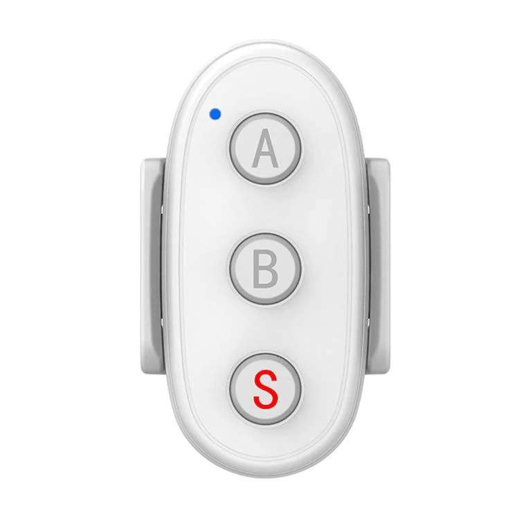 D09 3-Button BT Remote Control For DJI, Insta360, GoPro And Other Action Cameras, Smartphones(White)