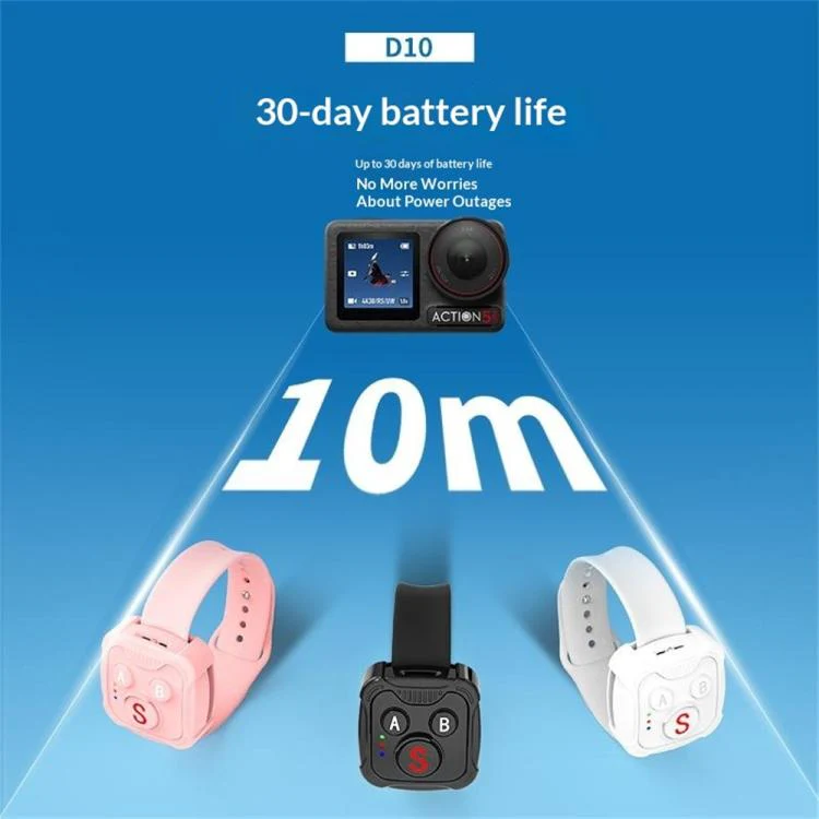 D10 Wireless Controller BT Remote Control For DJI Action, GoPro, Insta360 Action Cameras(Pink) - Image 4