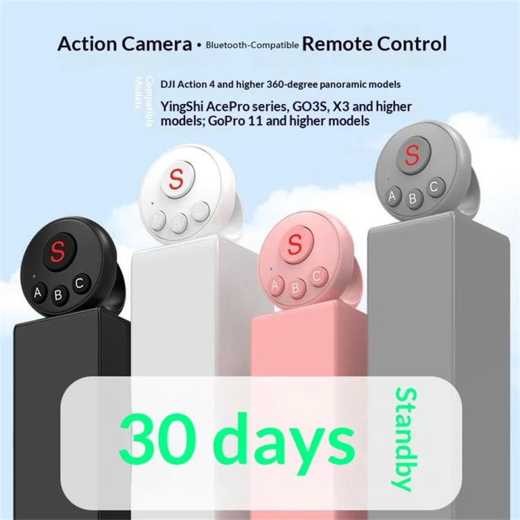 D11 BT Remote Control Ring Wearable Action Camera Controller For DJI Action, GoPro, Insta360 Action Cameras(Grey) - Image 3