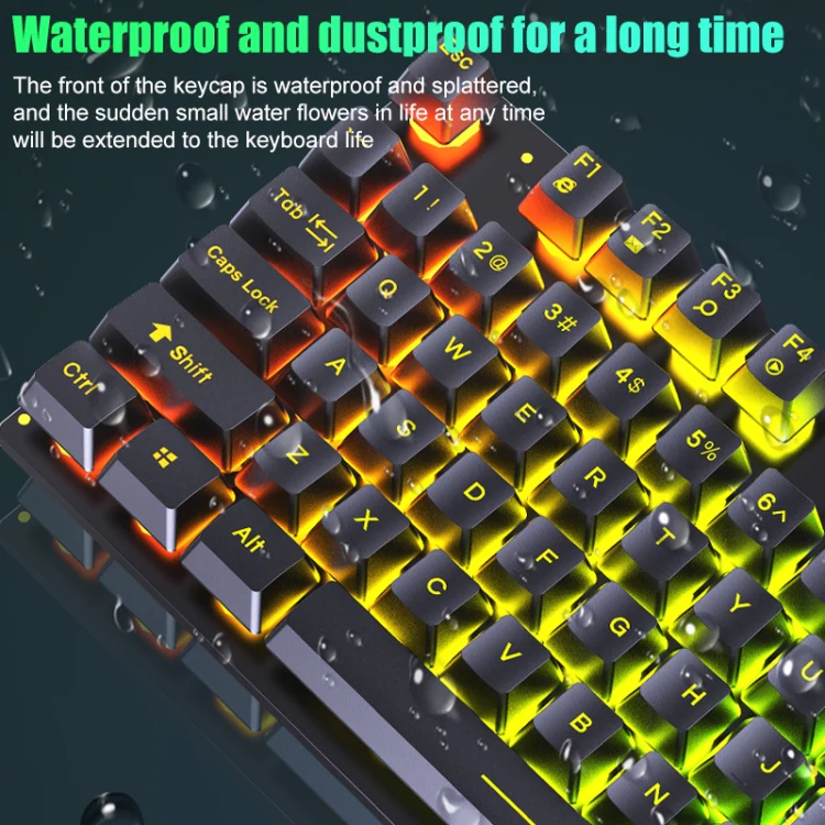 D500 RGB Brilliant Backlight Mouse and Keyboard Set (Black White) - Image 4