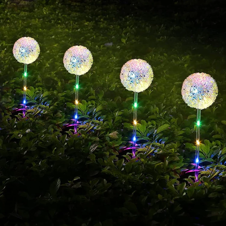 Dandelion Lawn Ground Plug Light Decoration Outdoor Solar LED Garden Lights, Model: Single Head - Image 7