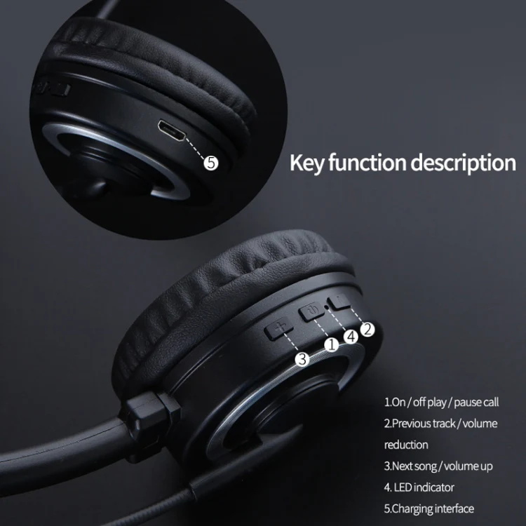 DANYIN BH69 Unilateral Bluetooth Business Talk Headset Customer Service Wireless Voice Wheat(Black) - Image 6
