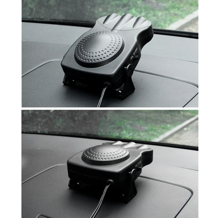 DC 12V 150W Cold and Warm Dual Use Three Outlet Car Auto Electronic Heater Fan Windshield Defroster Demister(Black) - Image 4
