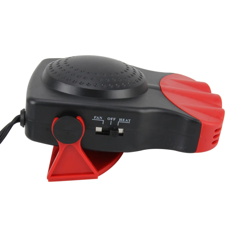 DC 12V 150W Cold and Warm Dual Use Three Outlet Car Auto Electronic Heater Fan Windshield Defroster Demister(Red) - Image 4
