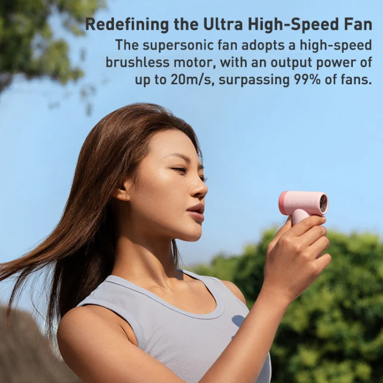 DC01 Mini Handheld High-speed Electric Fan(White) - Image 4