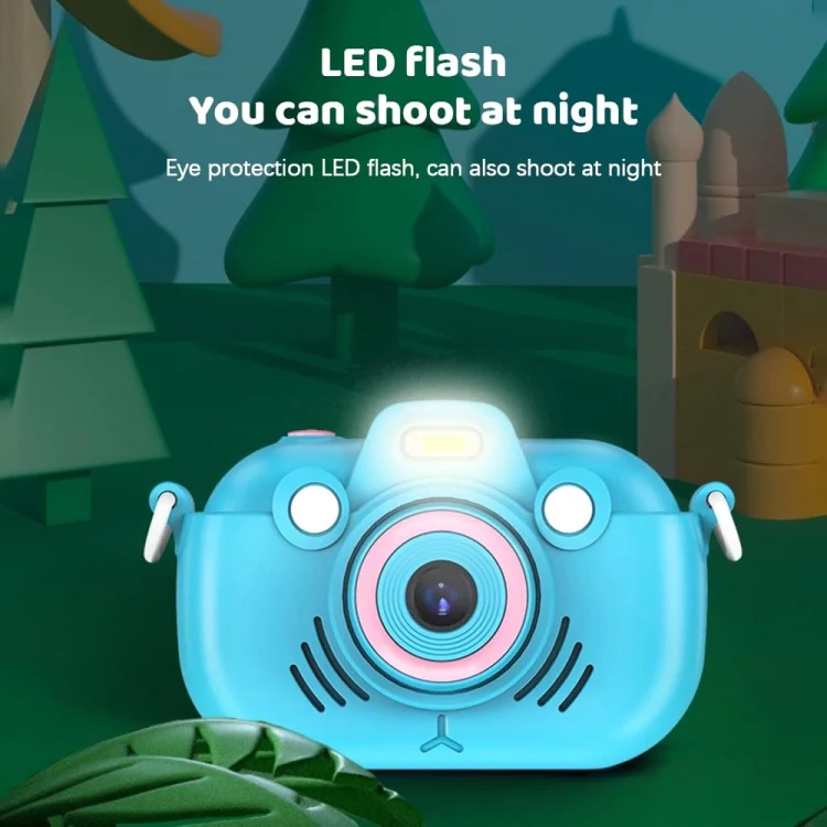 DC502 2.4-Inch 16X Zoom 2.7K Video Recording Children Digital Camera, Color: Blue + 32G(EU Plug) - Image 11