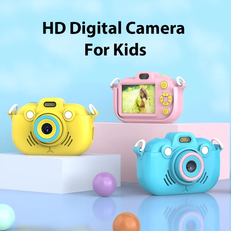 DC502 2.4-Inch 16X Zoom 2.7K Video Recording Children Digital Camera, Color: Blue No Card(AU Plug) - Image 2