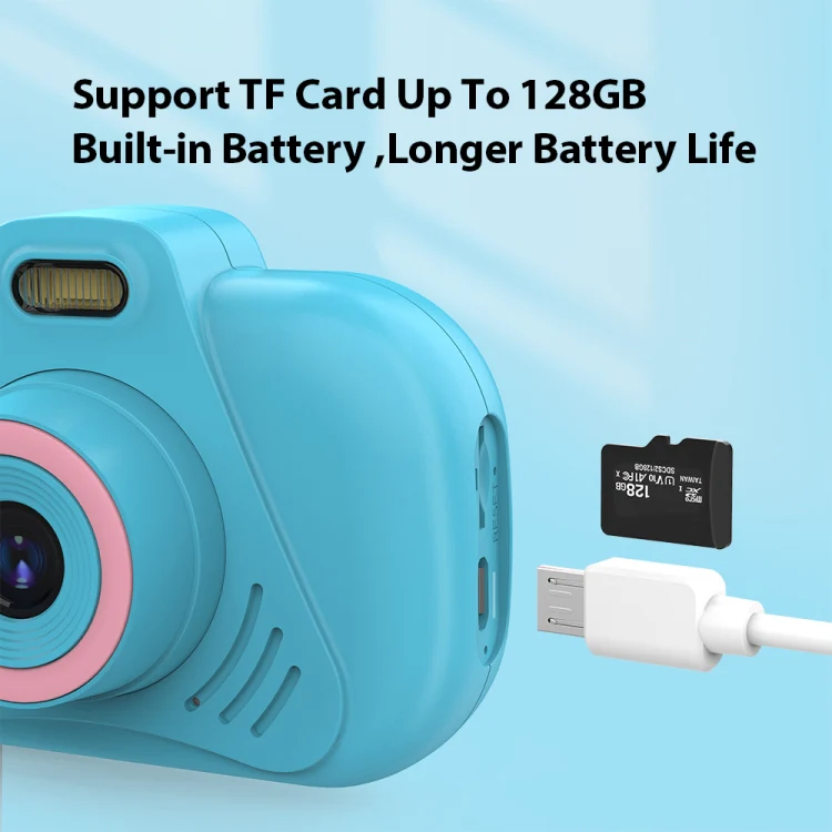 DC502 2.4-Inch 16X Zoom 2.7K Video Recording Children Digital Camera, Color: Pink No Card(EU Plug) - Image 10