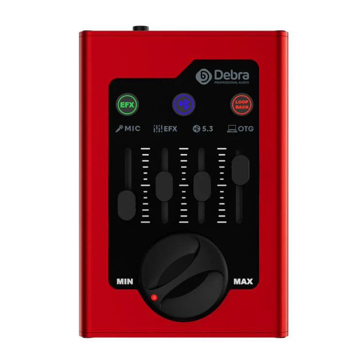 DEBRA GBA Live Recording Mini Sound Card(Red)