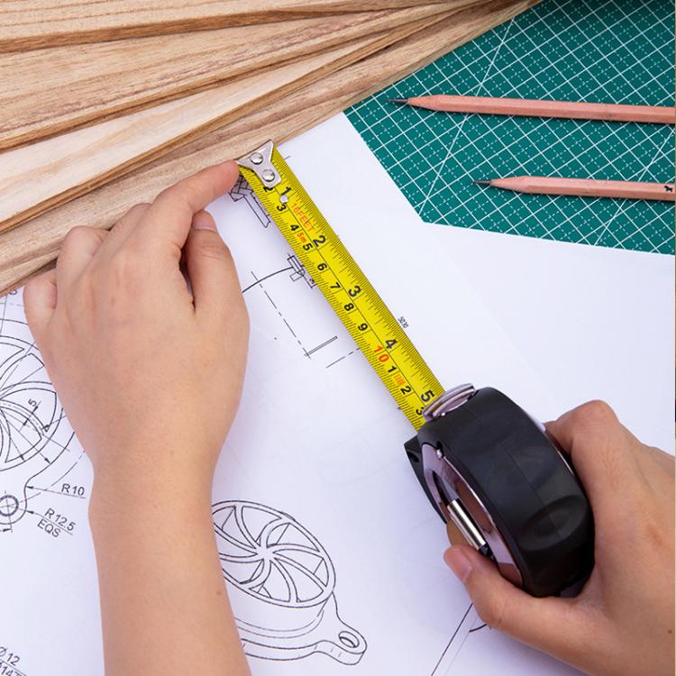 Deli 79550 3m x 16mm Self-Locking Steel Tape Measure TPR Covered Measuring Ruler - Image 9