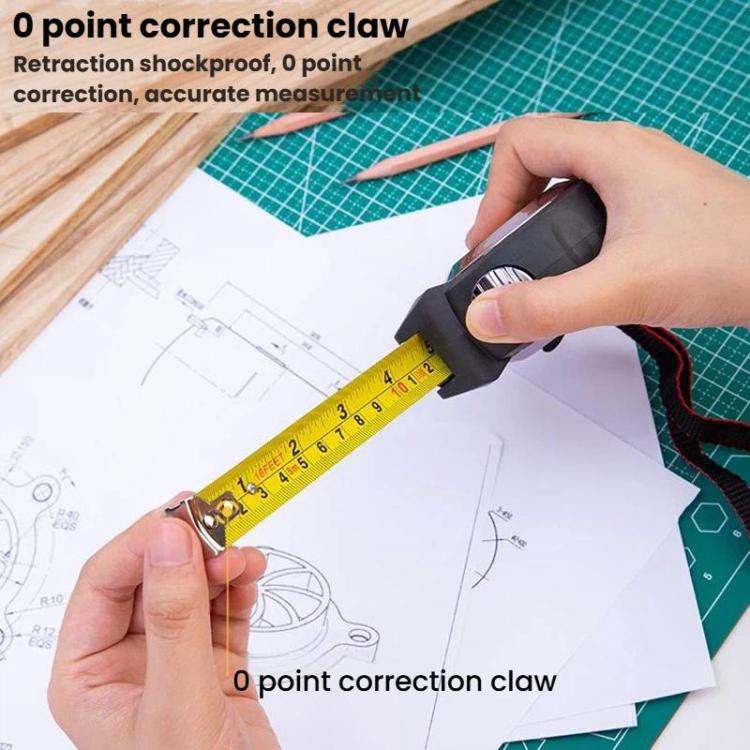 Deli 79551 5m x 19mm Self-Locking Steel Tape Measure TPR Covered Measuring Ruler - Image 6