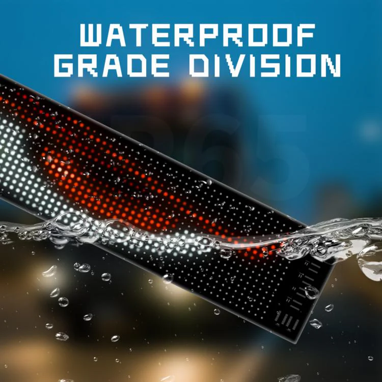 Demon Eye Car Ultra-Thin Waterproof LED Flexible Matrix Display Screen 2pcs 16 x 96 USB set - Image 5