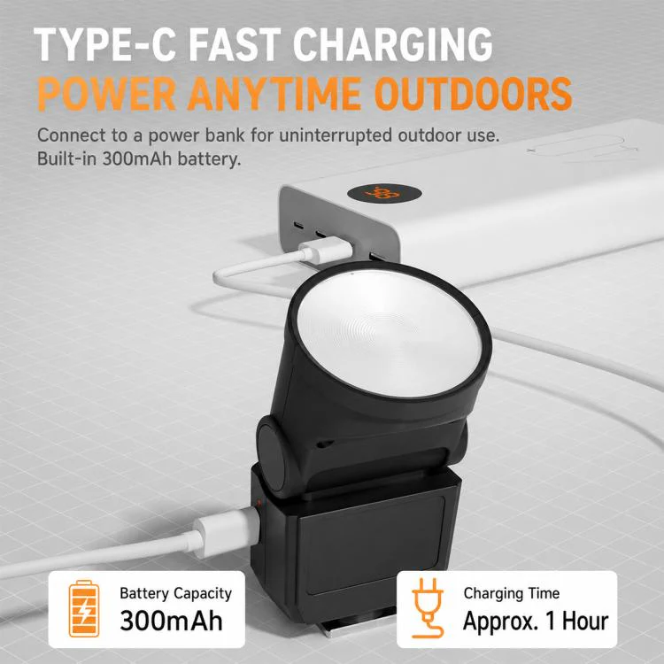 Desiontal F02 Mini On-Camera Flash Light Speedlite for Mirrorless Cameras (Black) - Image 10