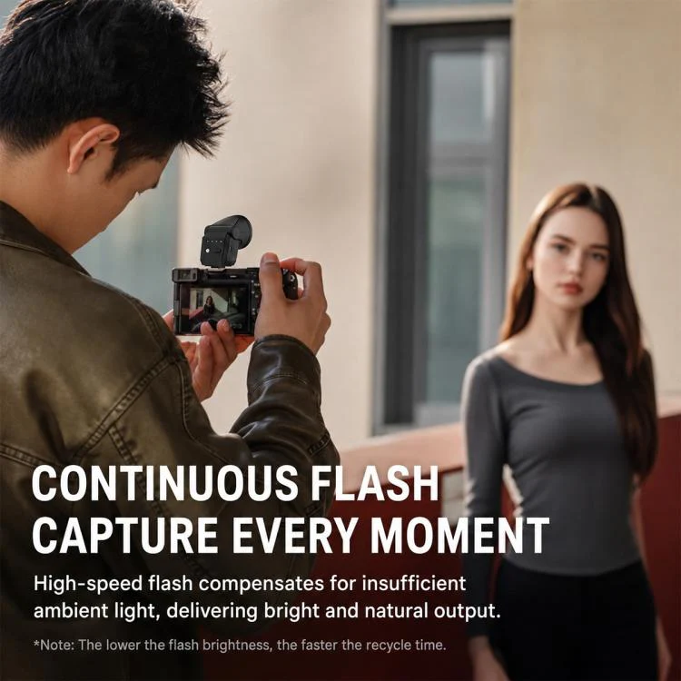 Desiontal F02 Mini On-Camera Flash Light Speedlite for Mirrorless Cameras (White) - Image 8