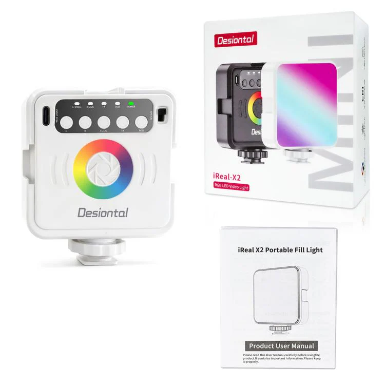 Desiontal iReal-X2 Portable RGB Photography Light (Black) - Image 17
