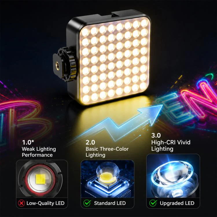 Desiontal iReal-X2 Portable RGB Photography Light (Black) - Image 8