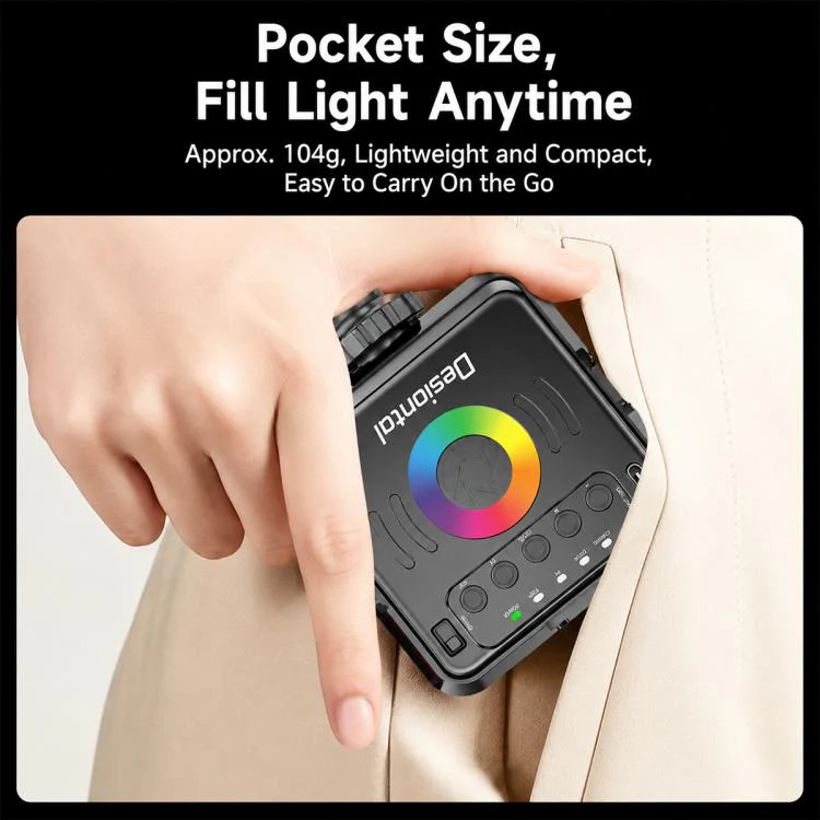 Desiontal iReal-X2 Portable RGB Photography Light (White) - Image 11