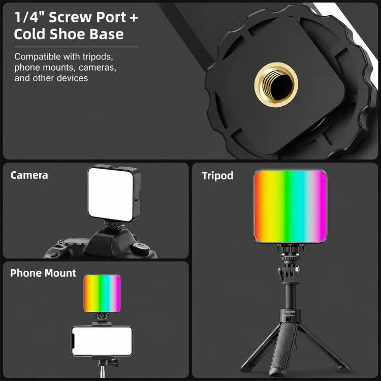 Desiontal iReal-X2 Portable RGB Photography Light (White) - Image 14