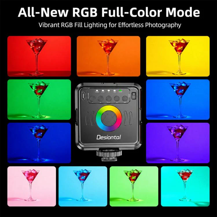 Desiontal iReal-X2 Portable RGB Photography Light (White) - Image 6