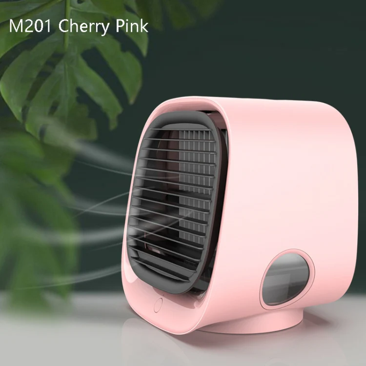 Desktop Cooling Fan USB Portable Office Cold Air Conditioning Fan, Colour: M201 Cherry Pink - Image 2