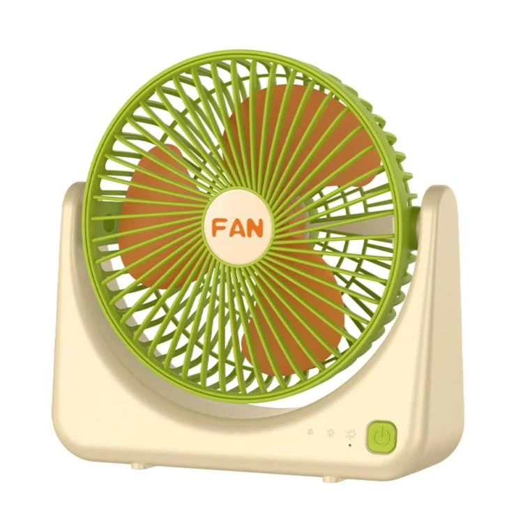 Desktop Mini USB Rechargeable Portable Fan(Beige Green)