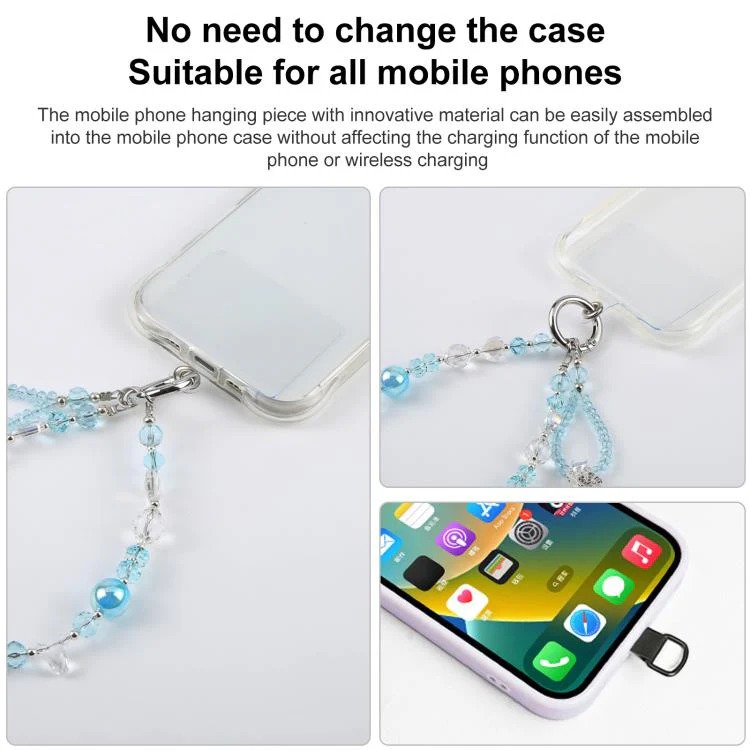 Diamond Heart Bow Phone Strap(Pink) - Image 5