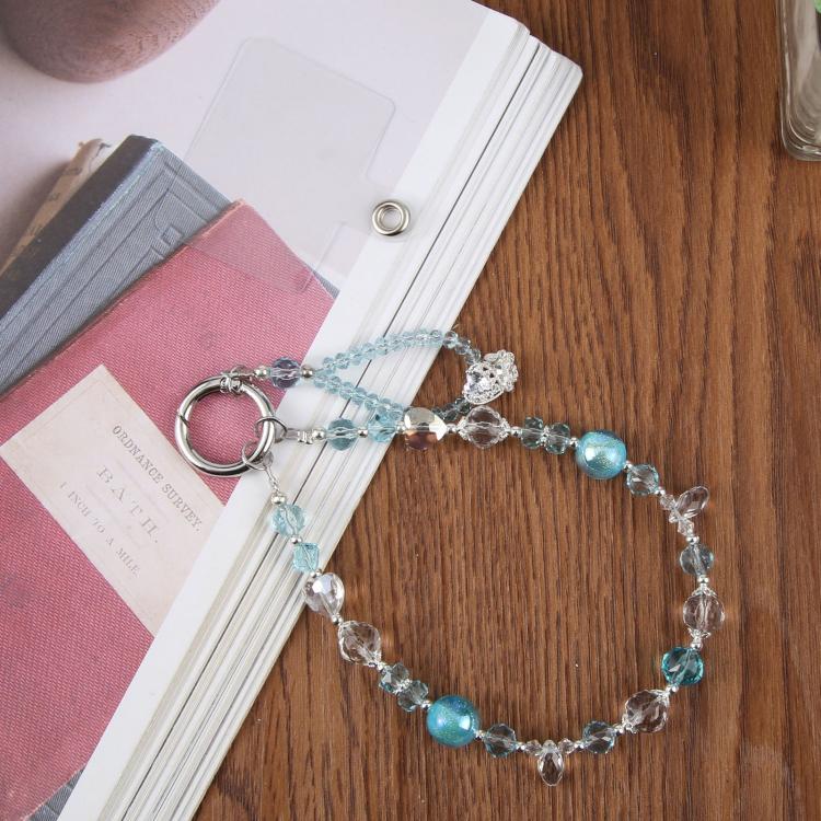 Diamond Heart Bow Phone Strap(White) - Image 3