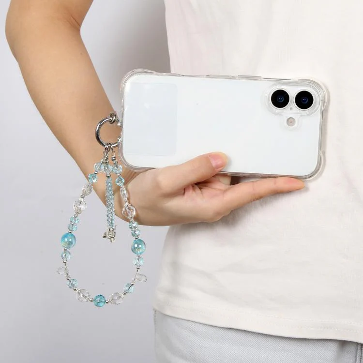 Diamond Heart Bow Phone Strap(White) - Image 7