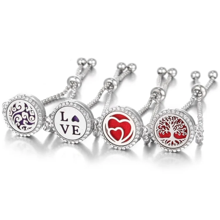 Diamond Hollow Bracelet Removable Perfume Diffuser Bracelet, Color: 11 - Image 7