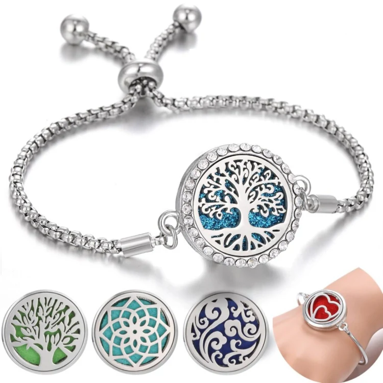 Diamond Hollow Bracelet Removable Perfume Diffuser Bracelet, Color: 26 - Image 2