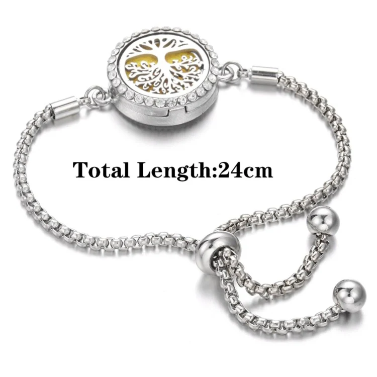 Diamond Hollow Bracelet Removable Perfume Diffuser Bracelet, Color: 4 - Image 3
