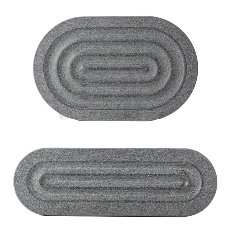 Diatomaceous Earth Countertop Water Absorbing Drying Mat Shelf Bathroom Sink Drainage Mat, Size: 30x19cm - Image 2