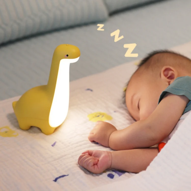 Dinosaur Night Light USB Rechargeable Sleeping Companion Ambient Warm Light(Yellow) - Image 4