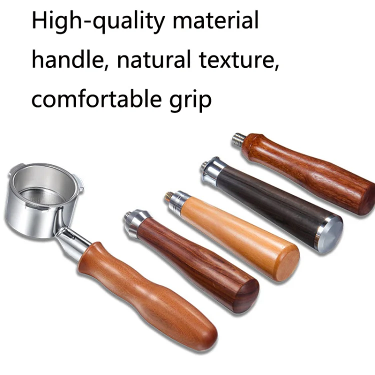 DL-1 Zinc Alloy Coffee Maker Bottomless Handle For Dongling, Style: Black Rosewood Buckle - Image 4