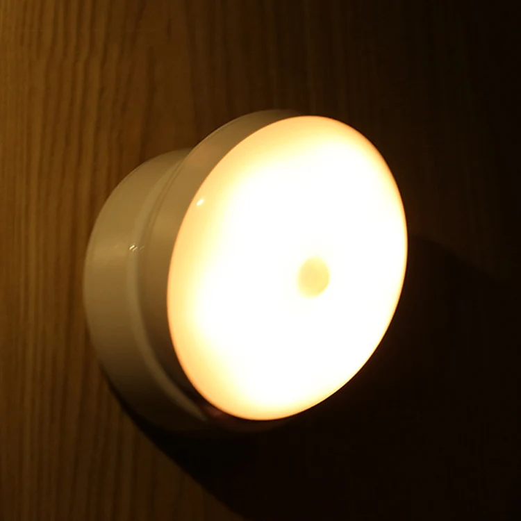 DMK-6PL Kitchen Cabinet Body Infrared Sensing Lamp, Style: Rotate Battery(Warm Yellow Light) - Image 3