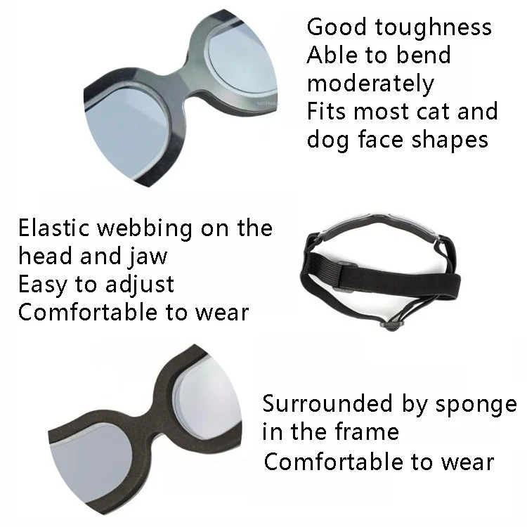 Dog Glasses Sunglasses Pet Glasses(black) - Image 5