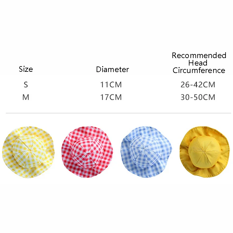 Dog Hat Summer Cool Photo Decoration Pet Cat Sun Hat, Size: S(Yellow Grid) - Image 7