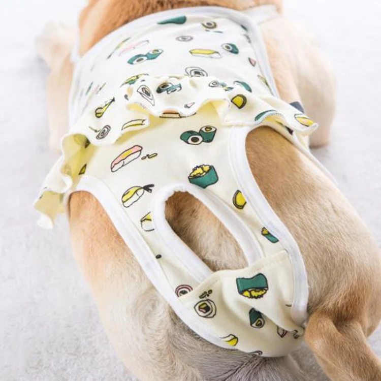 Dog Menstrual Pants Anti-harassment Menstrual Washable Sanitary Pants, Size: L(Blue) - Image 5