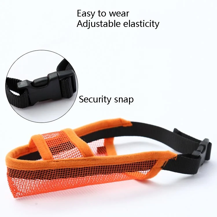 Dog Mouth Cover Anti-Bite Mesh Dog Mouth Cover Medium And Large Dogs Anti-Drop Mask XL(Green) - Image 4