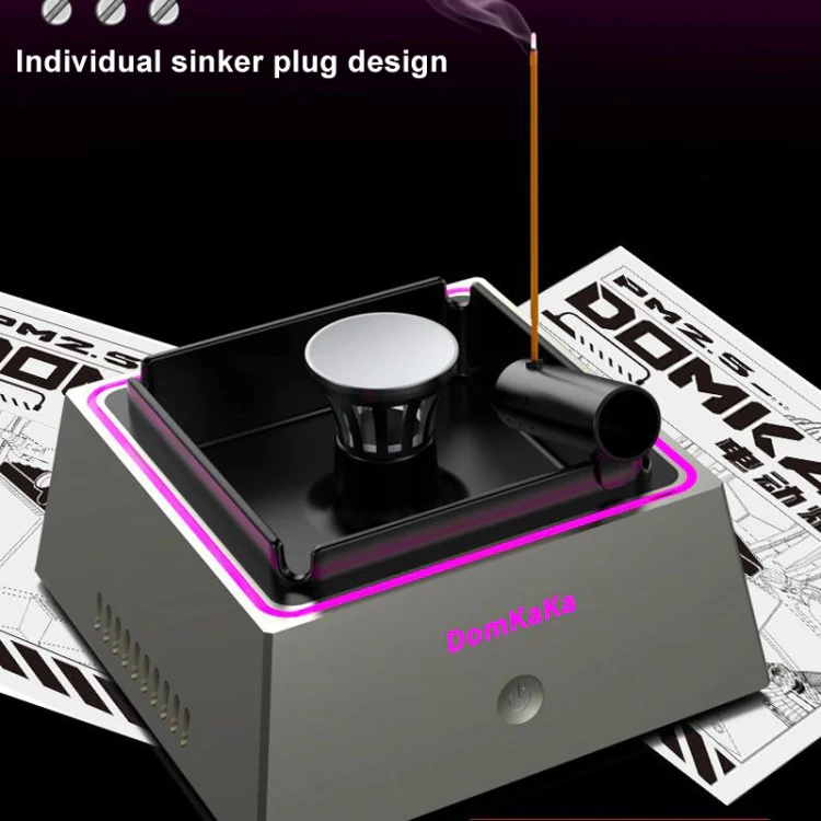Domkaka TS-20 With Light Model Electronic Ashtray Air Purifier(Black) - Image 4