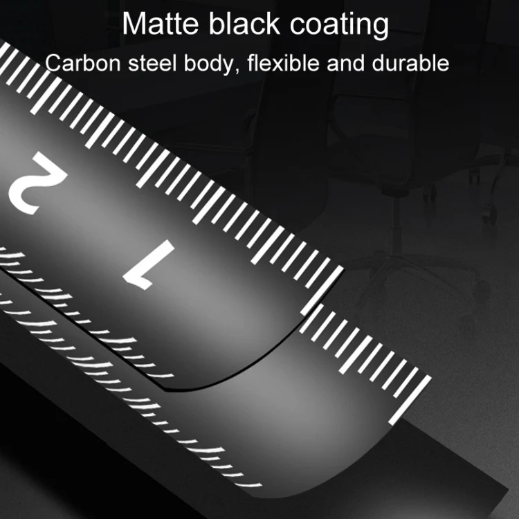 DONG GSHENG High Precision Home Use Steel Utility Scale Thickened Measuring Tape, Model: Black Gold Frosted 7.5m x 25mm - Image 3