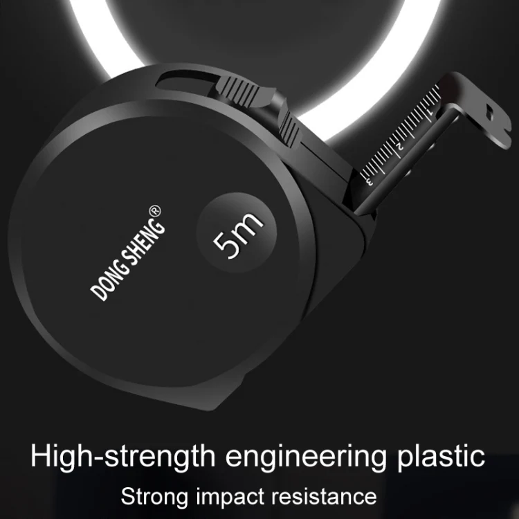 DONG GSHENG High Precision Home Use Steel Utility Scale Thickened Measuring Tape, Model: Black Gold Frosted 7.5m x 25mm - Image 4