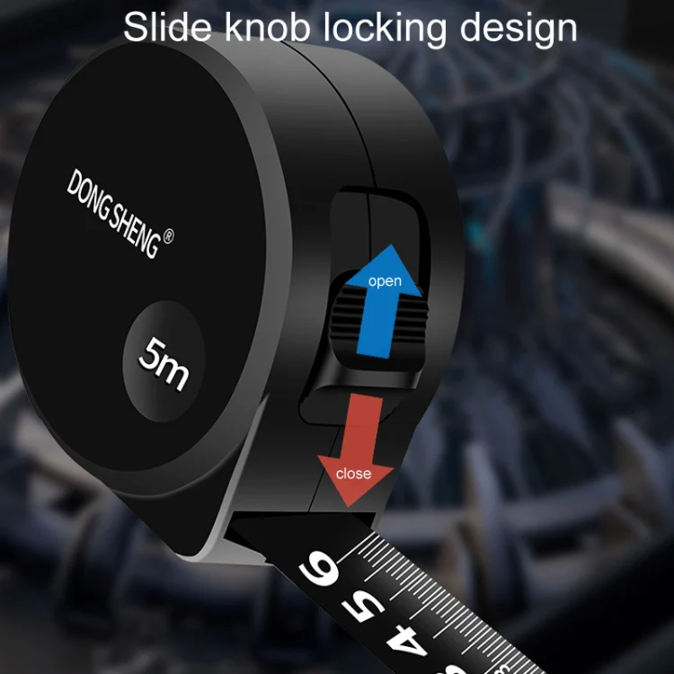 DONG GSHENG High Precision Home Use Steel Utility Scale Thickened Measuring Tape, Model: Black Gold Frosted 7.5m x 25mm - Image 5
