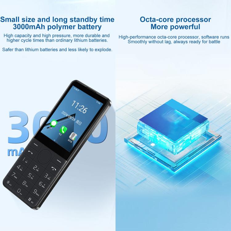 DOOV R17 / F22 Keypad Phone, 3GB+32GB, 2.8 inch Android 13 Mediatek MT6762 Octa Core, Network: 4G (Black) - Image 10
