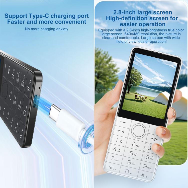 DOOV R17 / F22 Keypad Phone, 3GB+32GB, 2.8 inch Android 13 Mediatek MT6762 Octa Core, Network: 4G (White) - Image 11