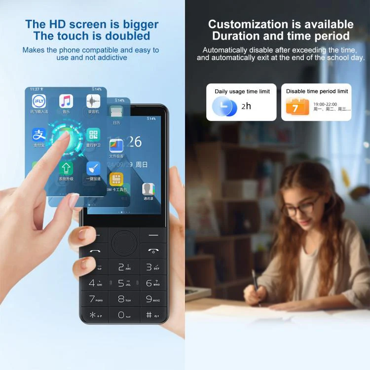 DOOV R17 / F22 Keypad Phone, 3GB+32GB, 2.8 inch Android 13 Mediatek MT6762 Octa Core, Network: 4G (White) - Image 12