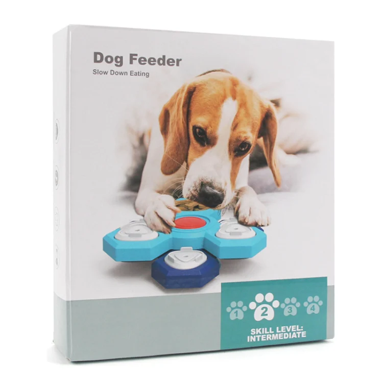 Double Layer Rotating Puzzle Pet Toys Dog Foraging Training Slow Food Tray - Image 8