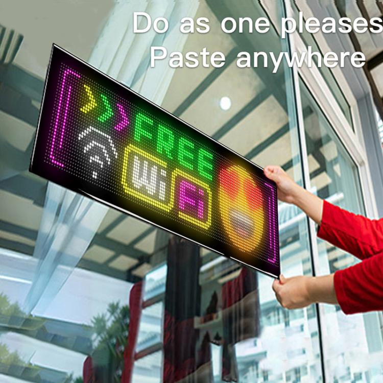Double Row Ultra-Thin Waterproof LED Flexible Advertising Matrix Display Screen, Type:USB 32x160 Pixels - Image 3