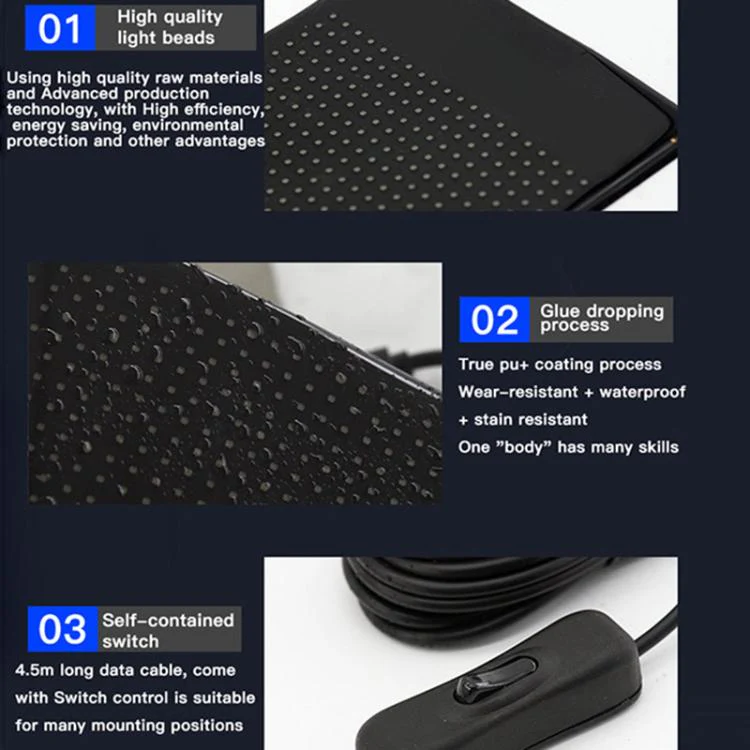 Double Row Ultra-Thin Waterproof LED Flexible Advertising Matrix Display Screen, Type:USB 32x192 Pixels - Image 10