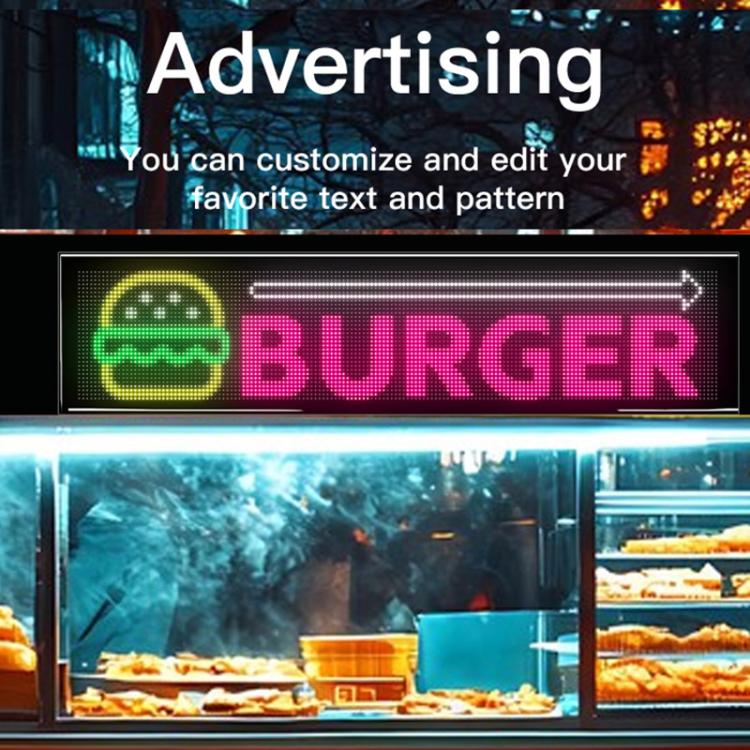 Double Row Ultra-Thin Waterproof LED Flexible Advertising Matrix Display Screen, Type:USB 32x192 Pixels - Image 4